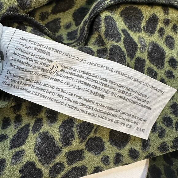 Abercrombie & Fitch Wrap Skirt Leopard Print Small - Picture 8 of 9